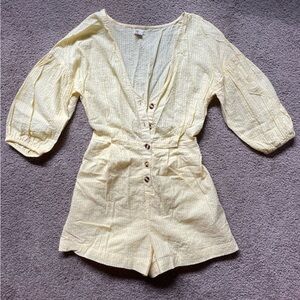 Billabong butter yellow romper